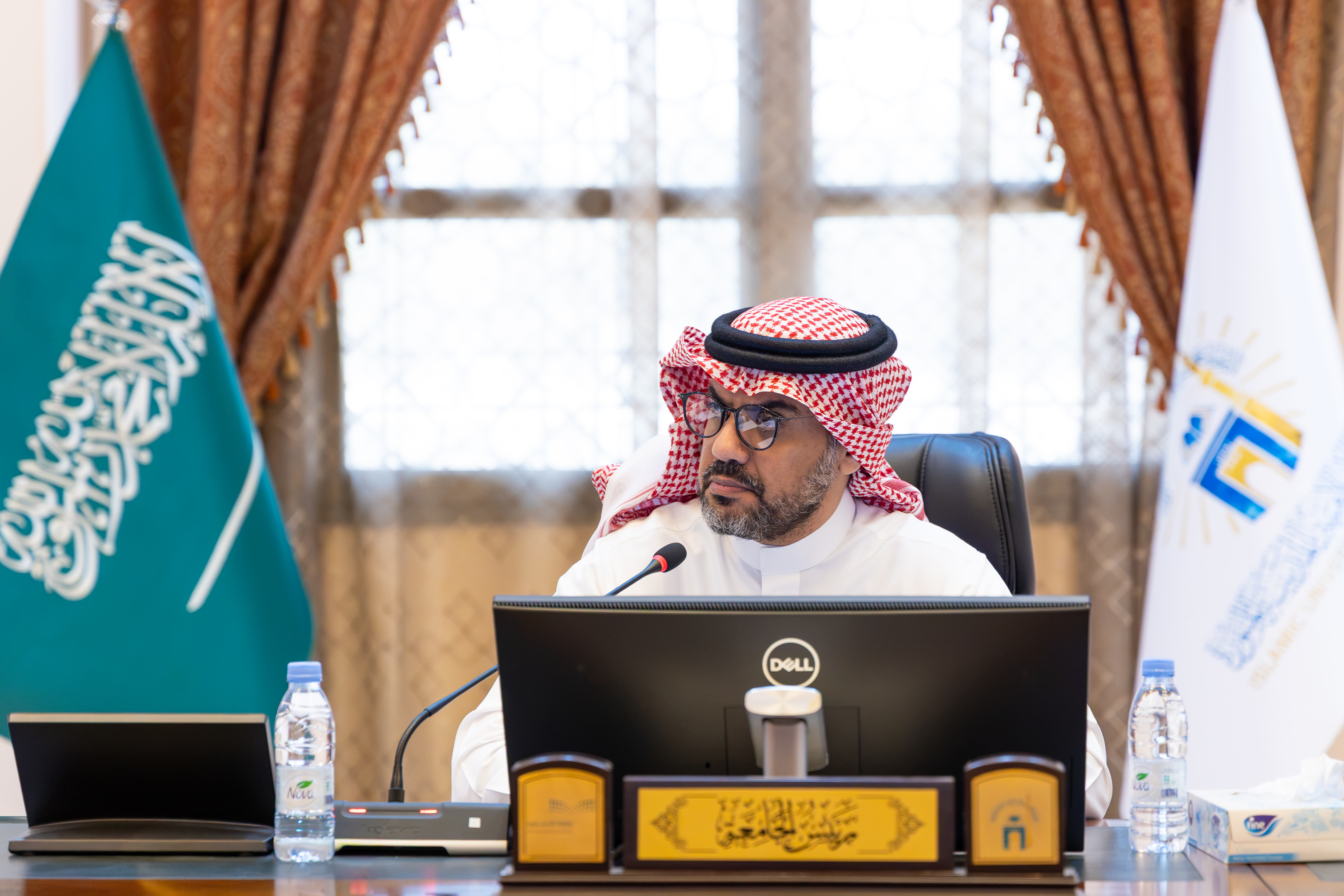 رئيس ⁧الجامعة الإسلامية⁩، يترأس مجلس الجامعة في جلسته العاشرة